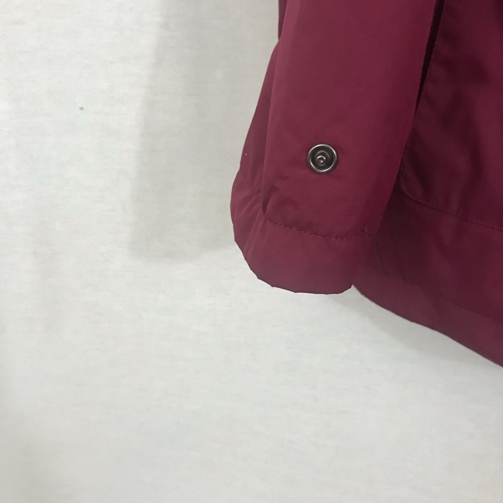Maroon Lined Rain Jacket - image 4
